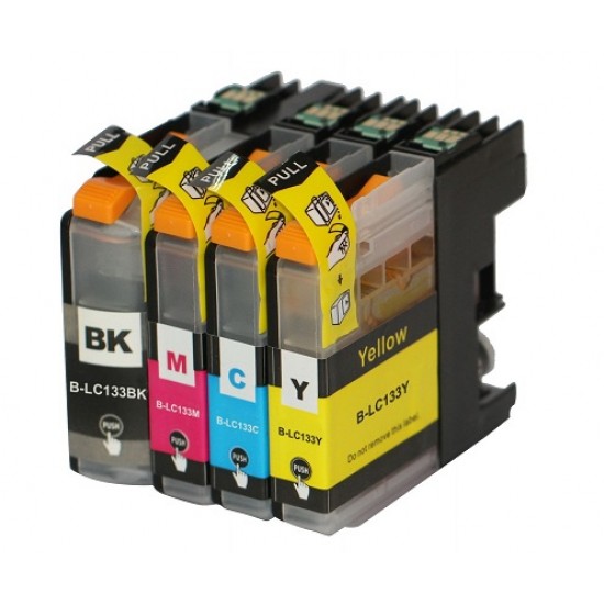 Compatible Brother LC133 ink cartridge BK+C+M+Y FullSet Compatible Brother LC133 ink cartridge BK+C+M+Y FullSet