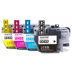 Brother LC432 full set Ink Cartridge Compatible