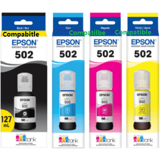 Epson 502 ink refill for Epson ecotank Tonerink Brand Epson 502 ink refill for Epson ecotank Tonerink Brand