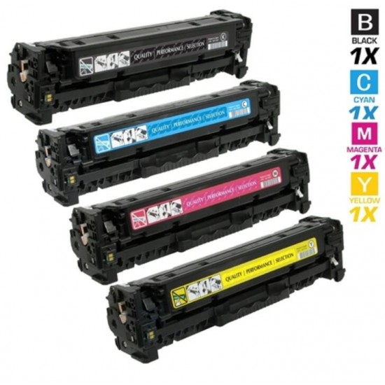 Compatible HP 410X CF410X+CF411X+CF412X+CF413X High Yield Full Set Toner Cartridge Compatible HP 410X CF410X+CF411X+CF412X+CF413X High Yield Full Set Toner Cartridge
