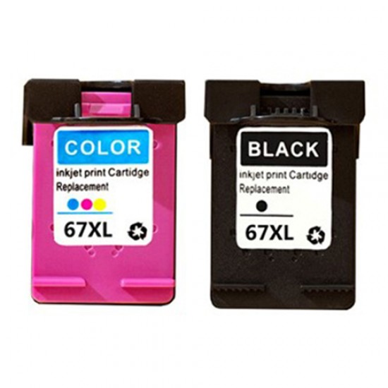 Refurbished HP 67XL HP 67 XL Black or TriColour Ink Cartridge High Yield Refurbished HP 67XL HP 67 XL Black or TriColour Ink Cartridge High Yield