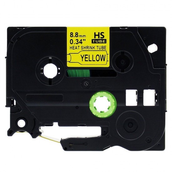Brother HSE631 11.7mm Black on Yellow Heat shrink Tonerink Brand Brother HSE631 11.7mm Black on Yellow Heat shrink Tonerink Brand